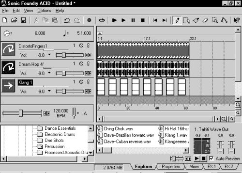 Sonic Foundry ACID Music Software Vintage HP Sonic Foundry- ACID