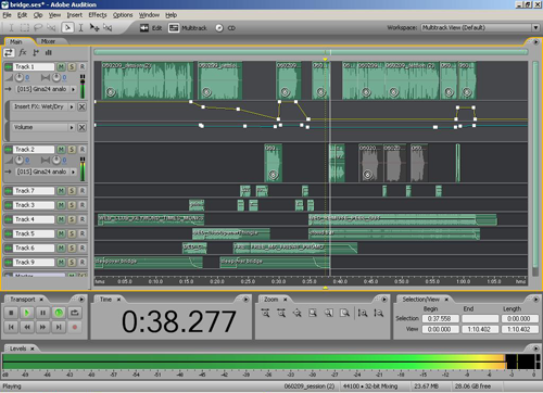 adobe audition compressor clipping