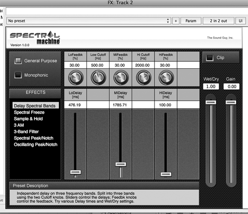 spectral Machine delay