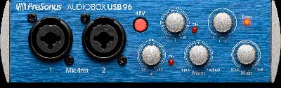 presonus audiobox usb 96 front